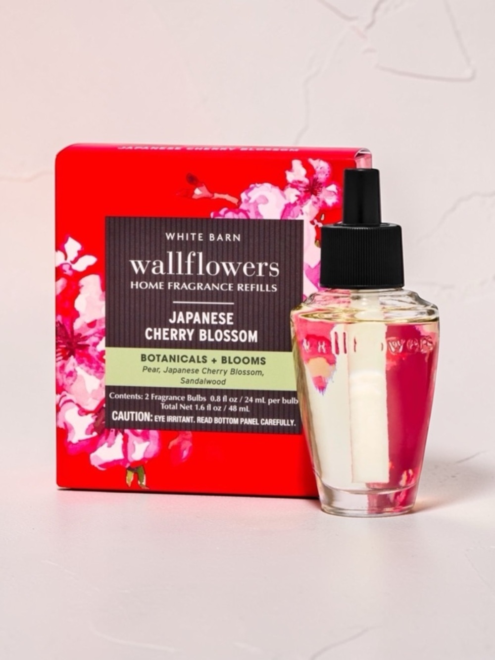 Bath and Body Works Wallflowers Japanese Cherry Blossom 2 Pack Refills NWT